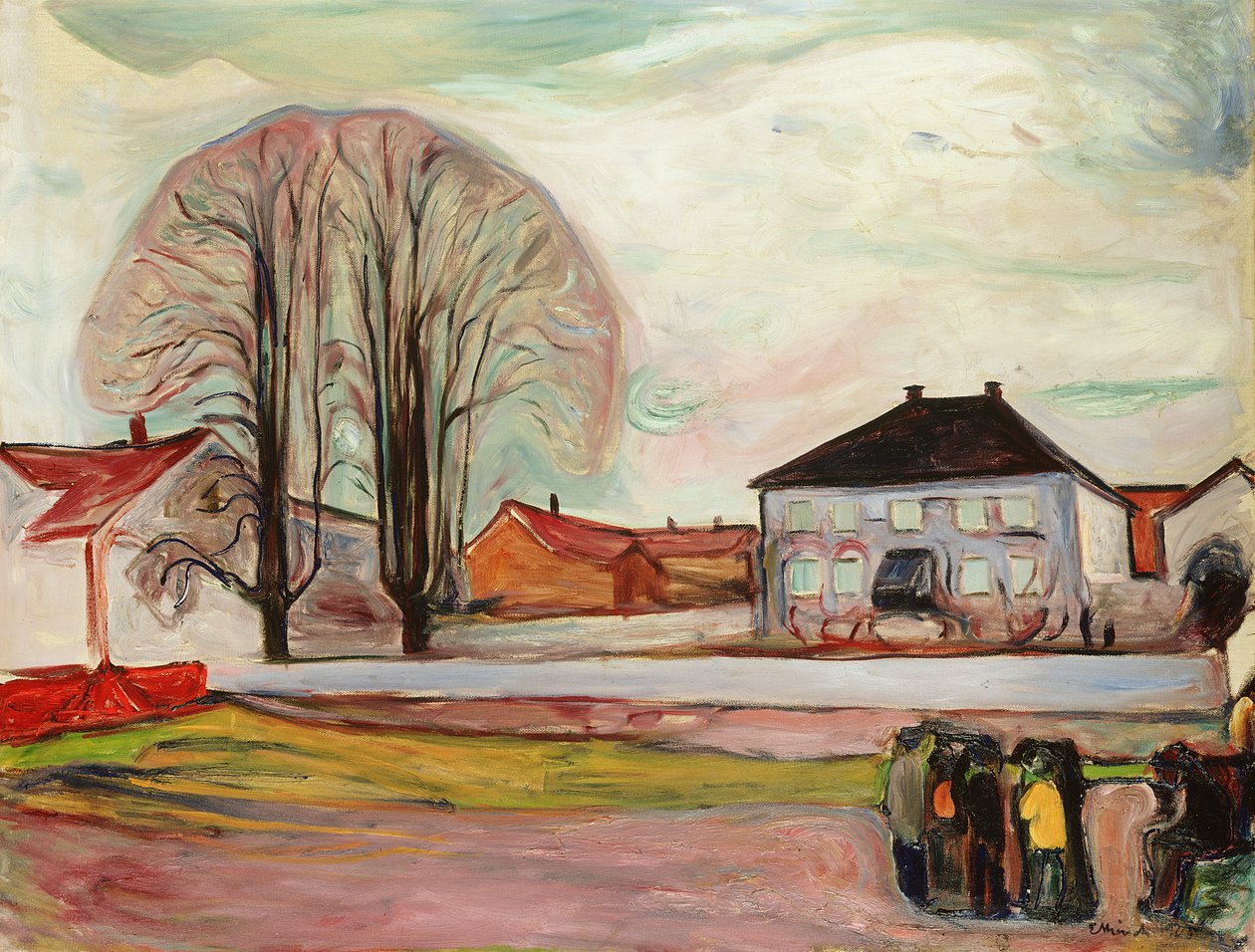 Casa em Aasgaardstrand de Edvard Munch