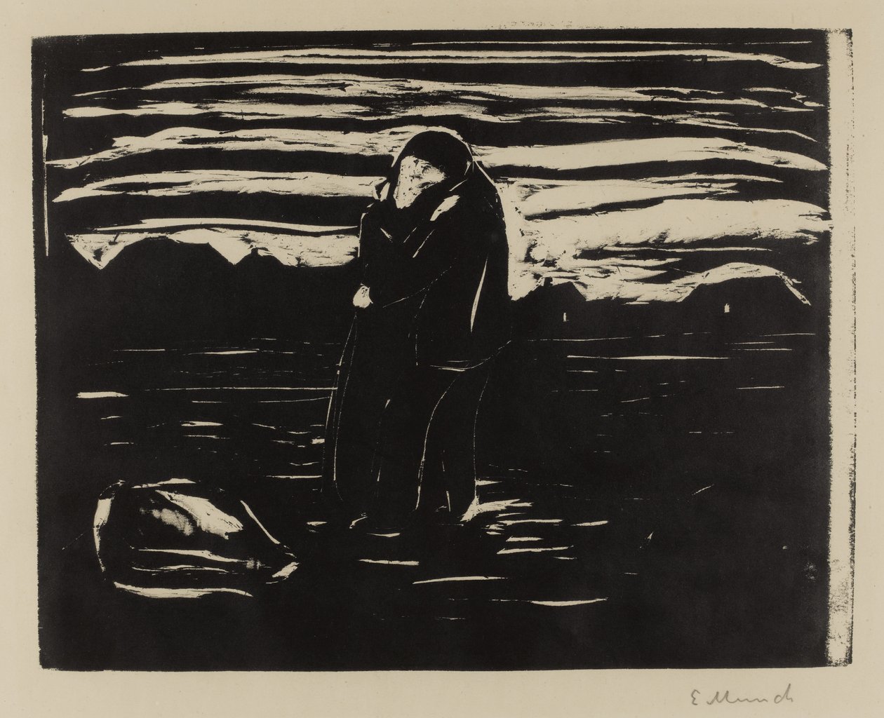 Beijo no campo, 1905 de Edvard Munch