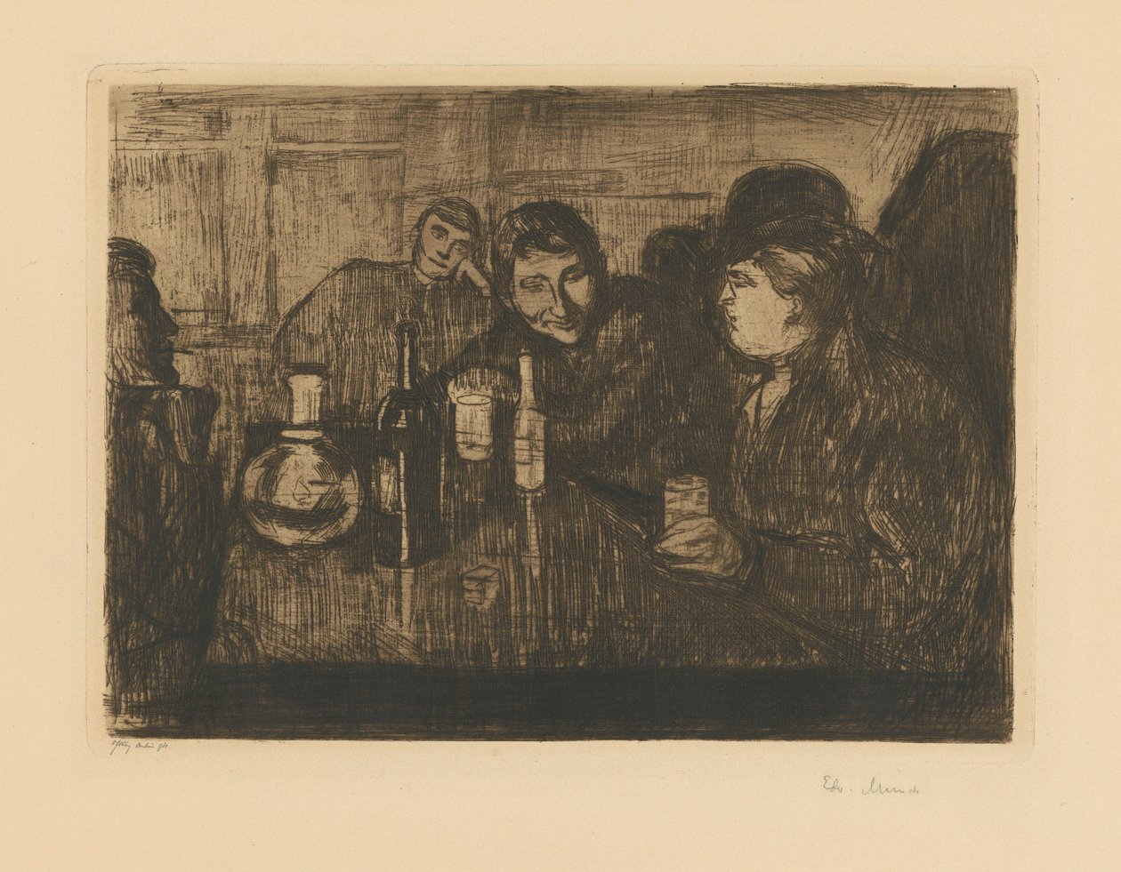 Kristiania-Boheme I de Edvard Munch