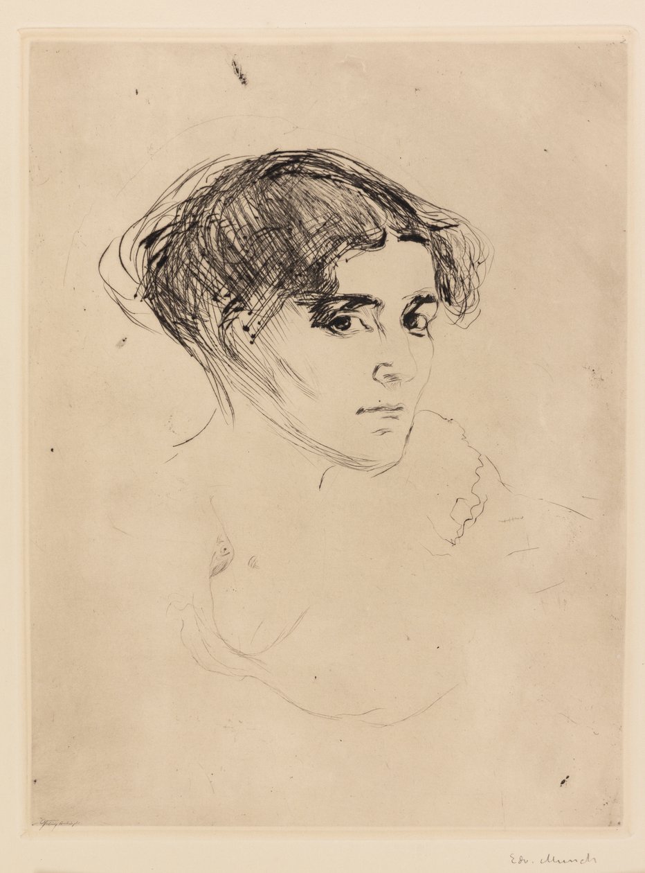 Cabeça de mulher de Edvard Munch