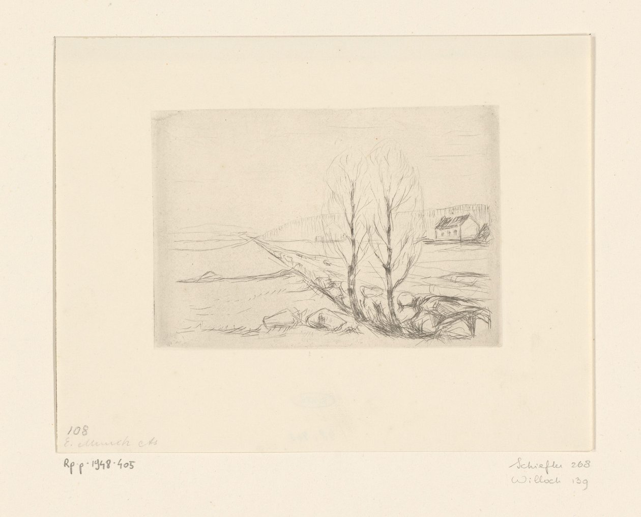 Paisagem com casa
Paisagem norueguesa (título original) de Edvard Munch