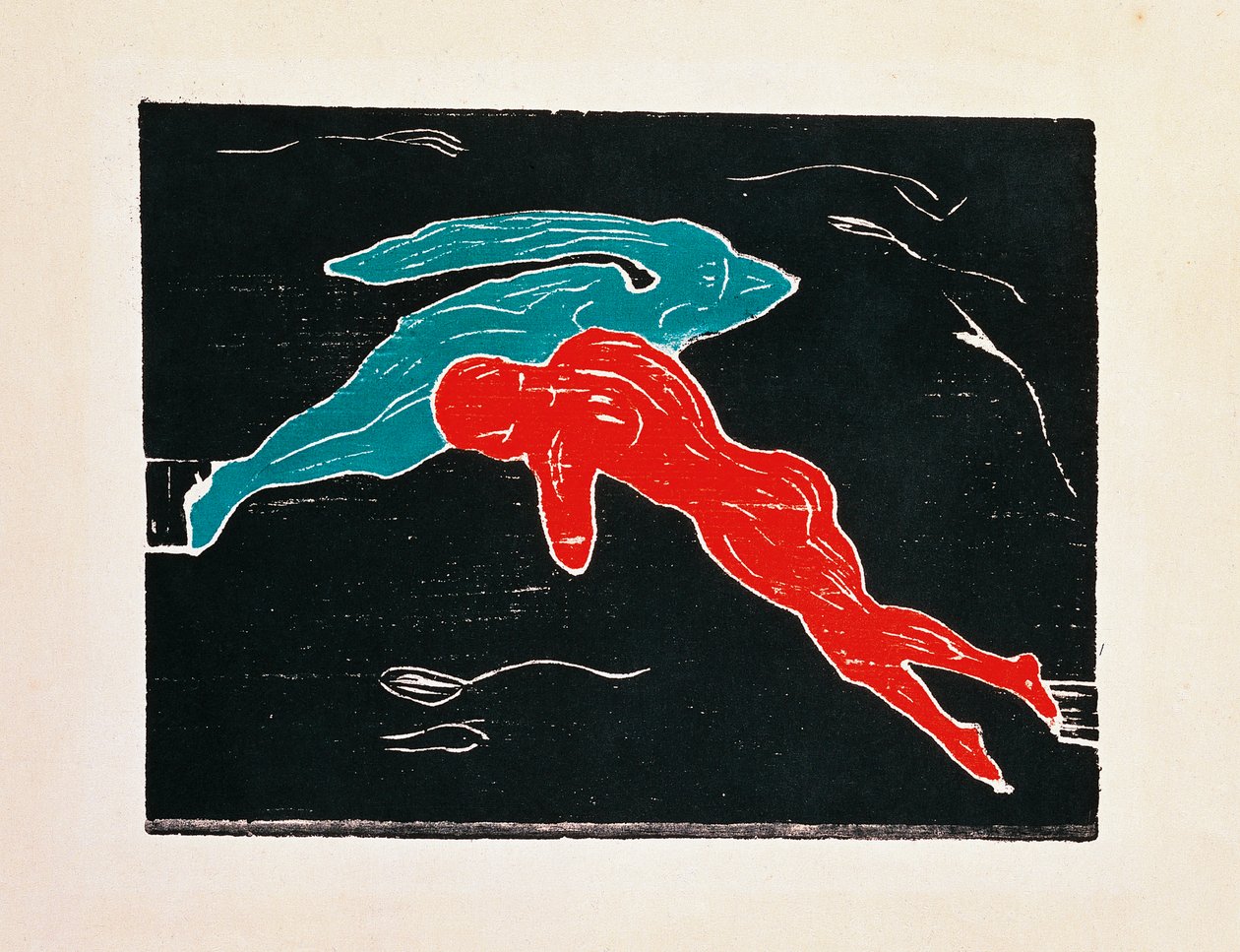 Encontro no espaço sideral de Edvard Munch