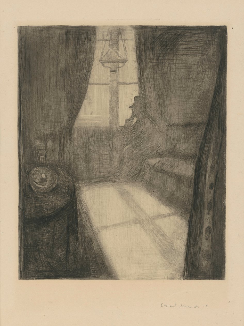 Luz da lua. Noite em Saint-Cloud de Edvard Munch