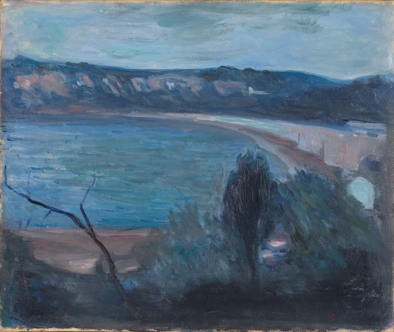 Luz da Lua junto ao Mediterrâneo de Edvard Munch