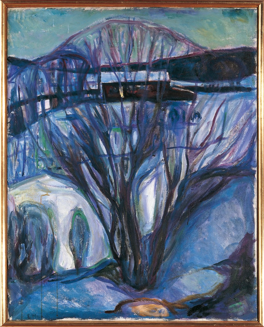 Noruega, Oslo, Winter Landscape, Ekely de Edvard Munch