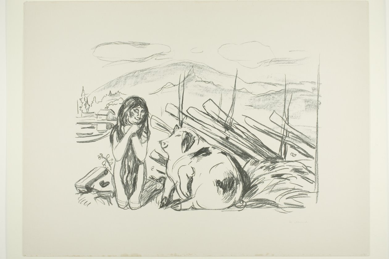 Ômega e o Porco de Edvard Munch