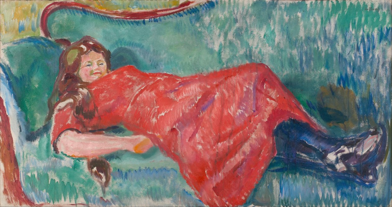No sofá de Edvard Munch