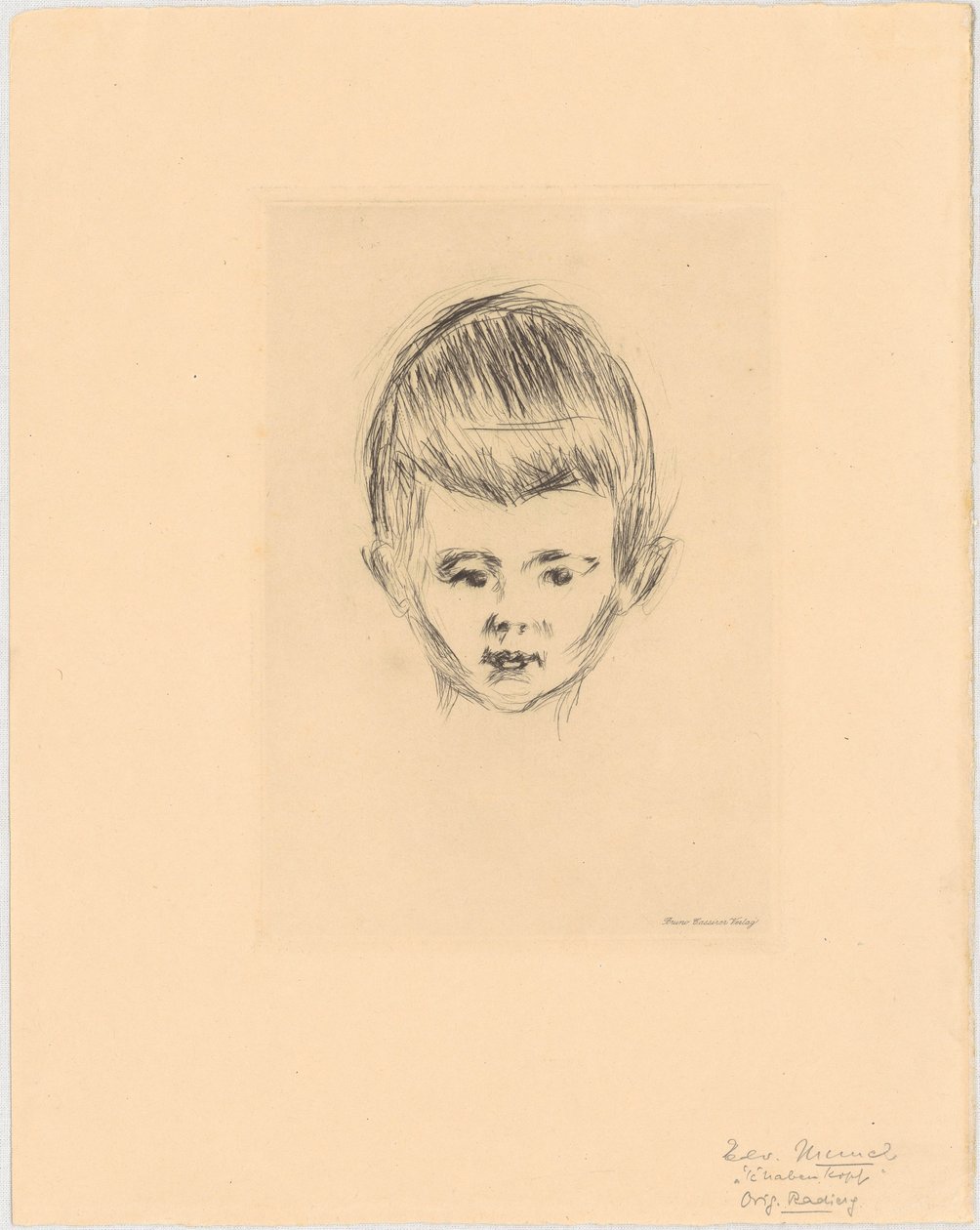 Retrato de Andreas Schwarz de Edvard Munch