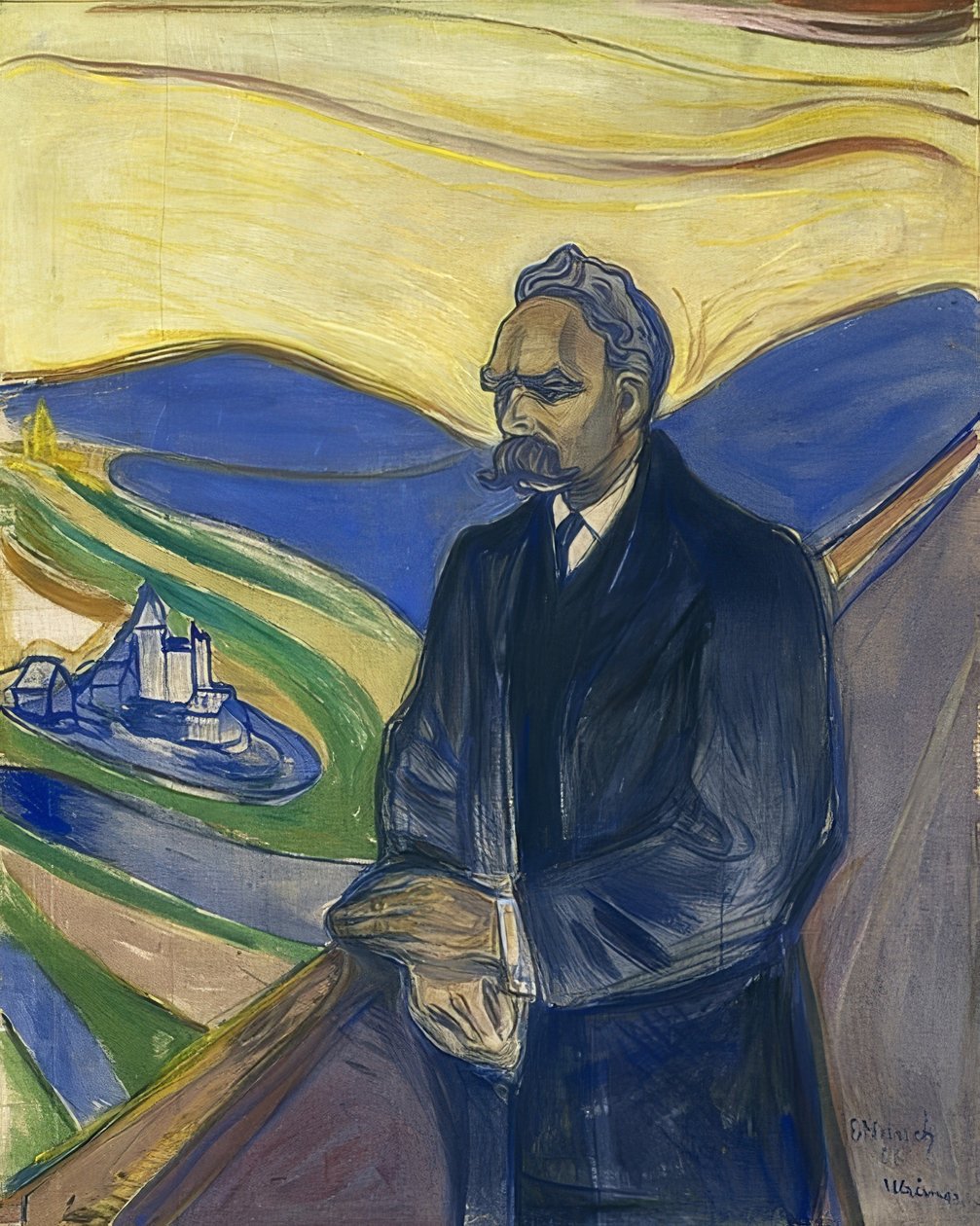 Retrato de Friedrich Nietzsche. 1906 de Edvard Munch