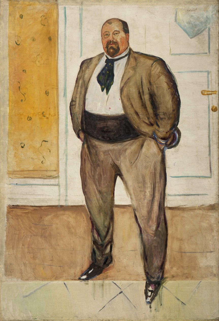 "Retrato do Cônsul Christen Sandberg (1861-1918)" Pintura de Edvard Munch (1863-1944) 1901 Museu Munch, Oslo de Edvard Munch