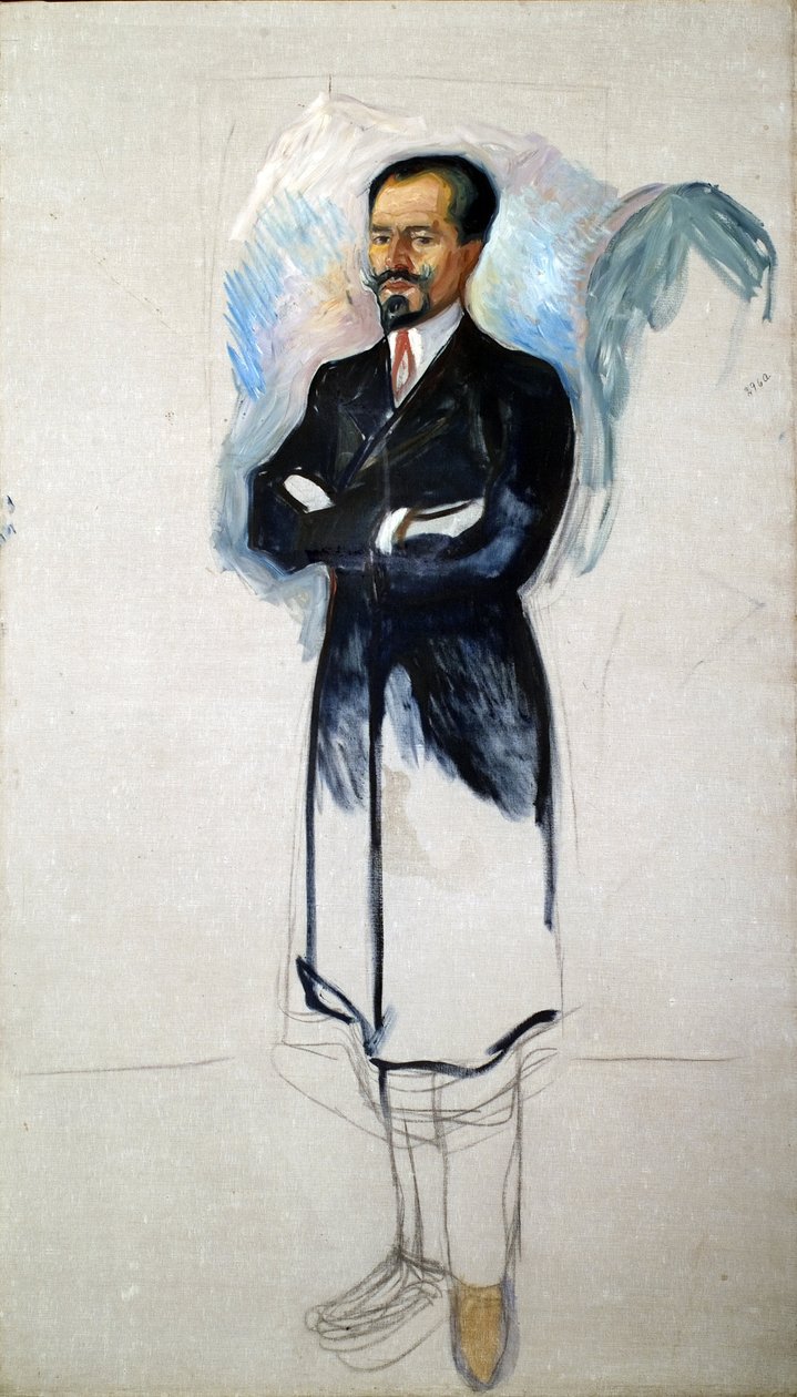 Retrato de Ernest Thiel 1859-1947 de Edvard Munch