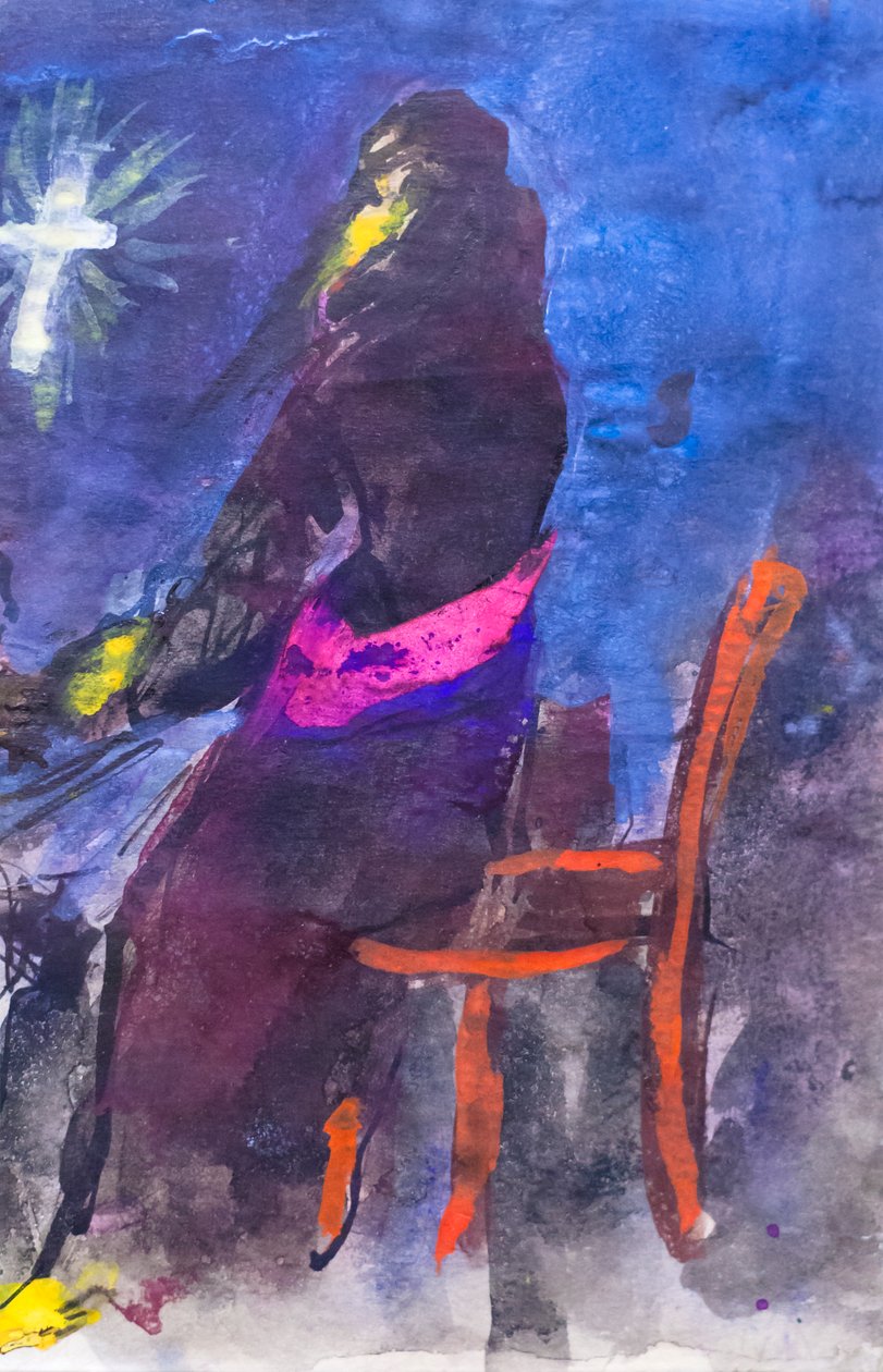 Pai orante (padre em preghiera) de Edvard Munch