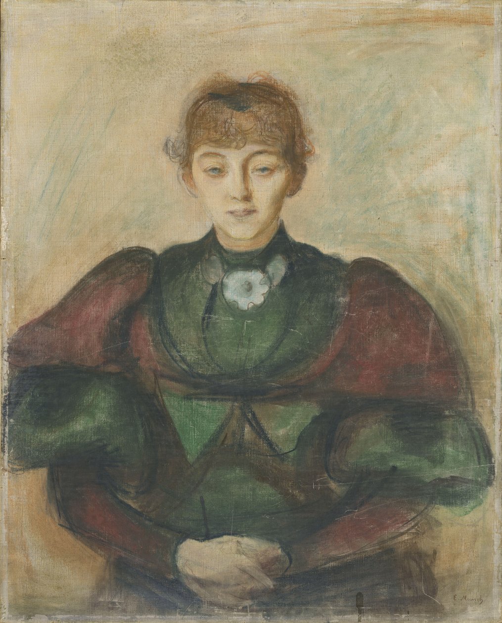 Ragnhild Backstrom, c.1894 (pastel sobre tela) de Edvard Munch