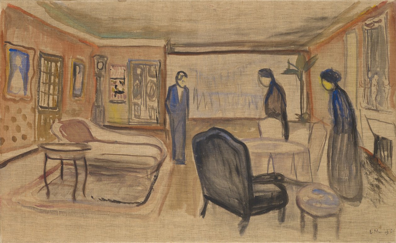 Cena de Ibsen "s" Ghosts ", 1906 de Edvard Munch