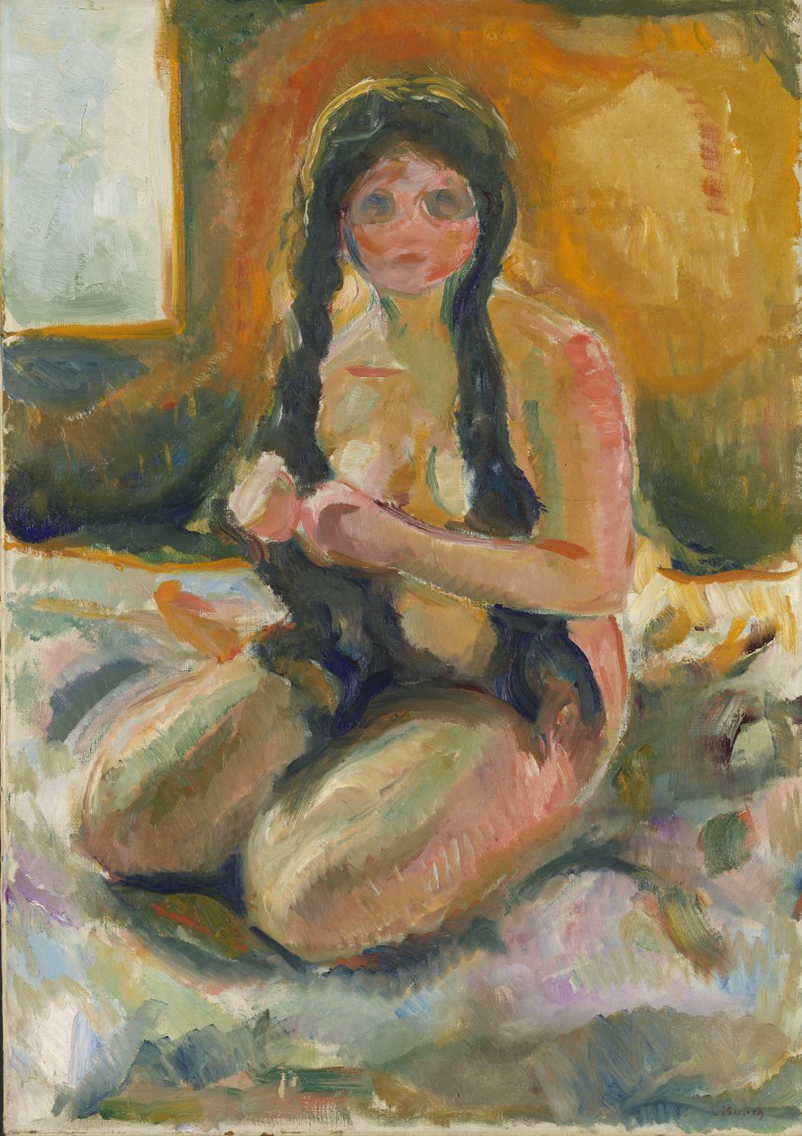 Sentado Nú de Edvard Munch