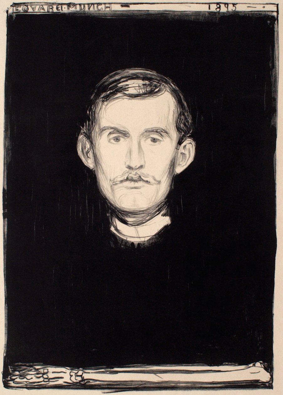 Autorretrato de Edvard Munch