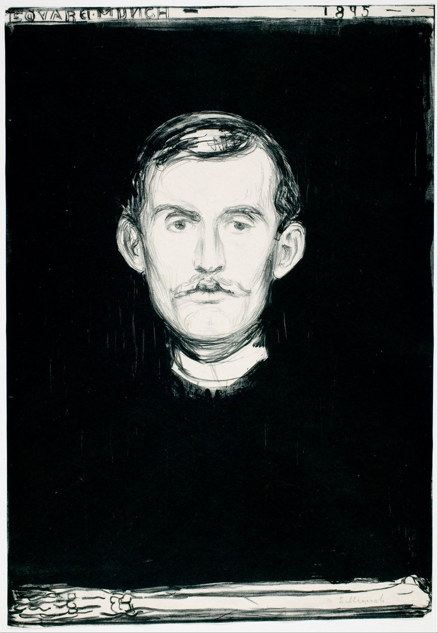 Auto-retrato de Edvard Munch