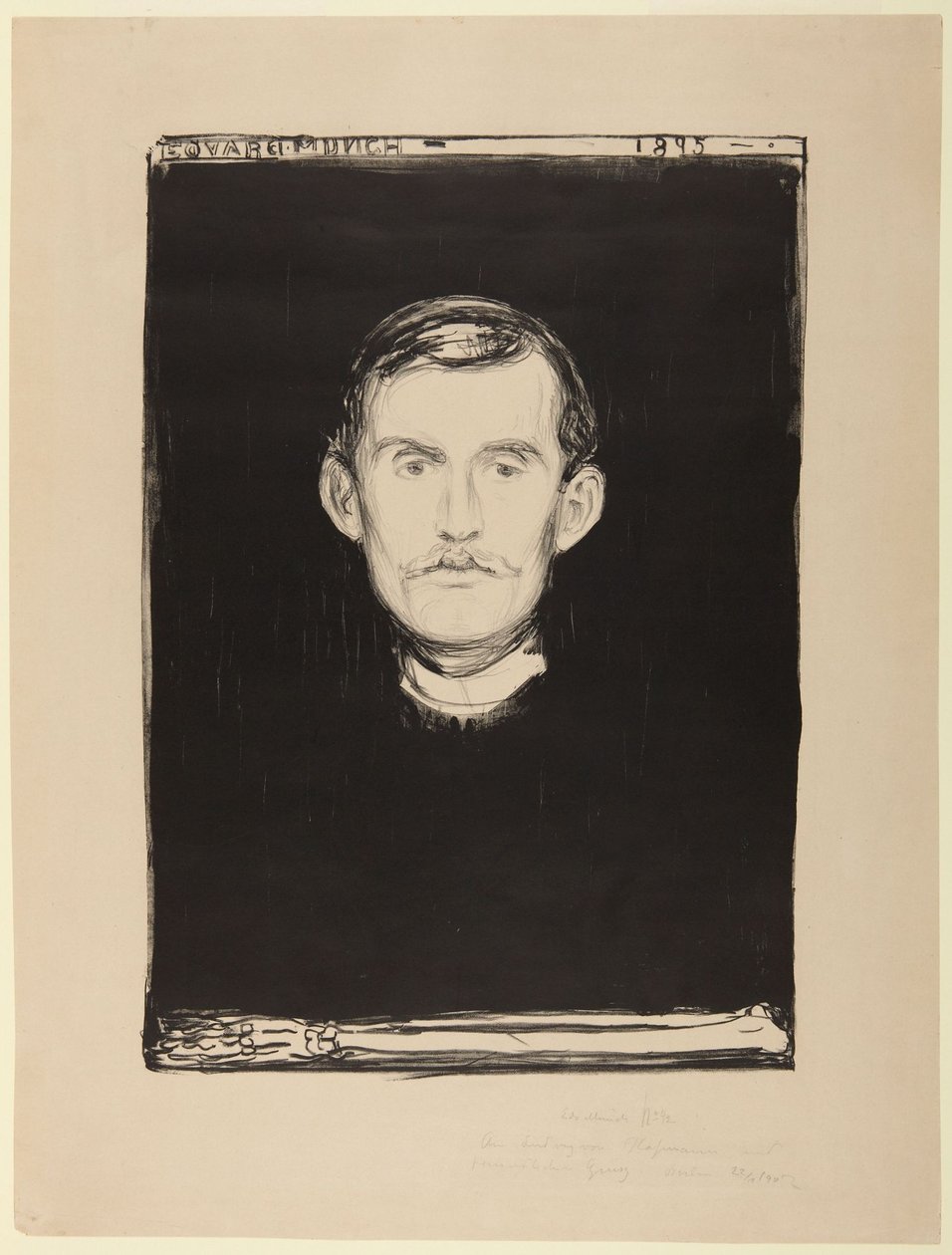 Autorretrato de Edvard Munch