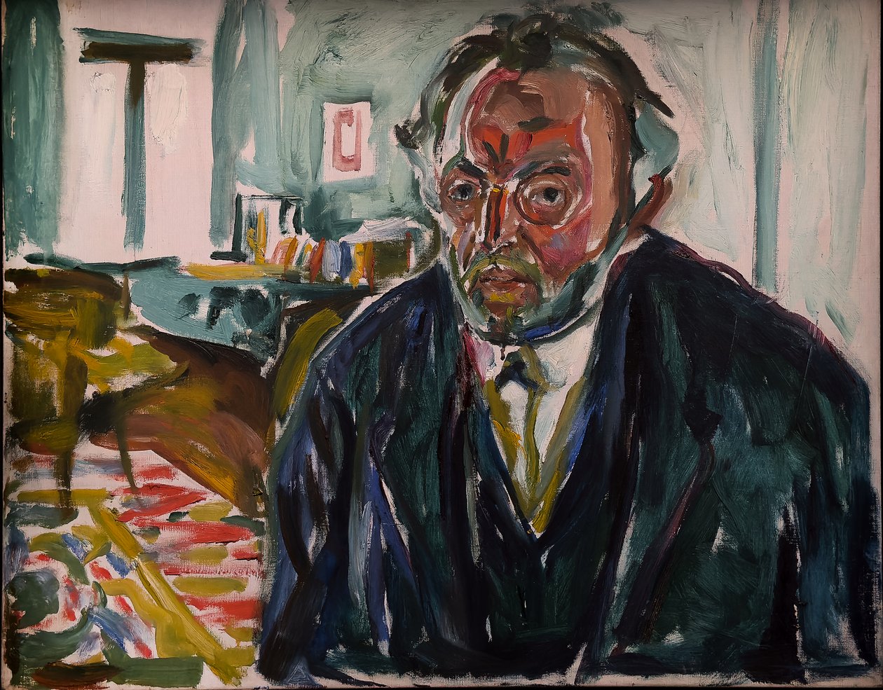 Auto-retrato após a gripe espanhola de Edvard Munch