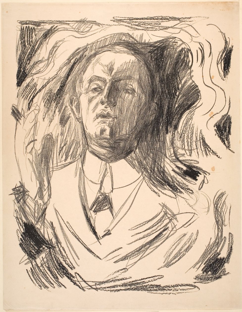 Autorretrato com cigarro de Edvard Munch
