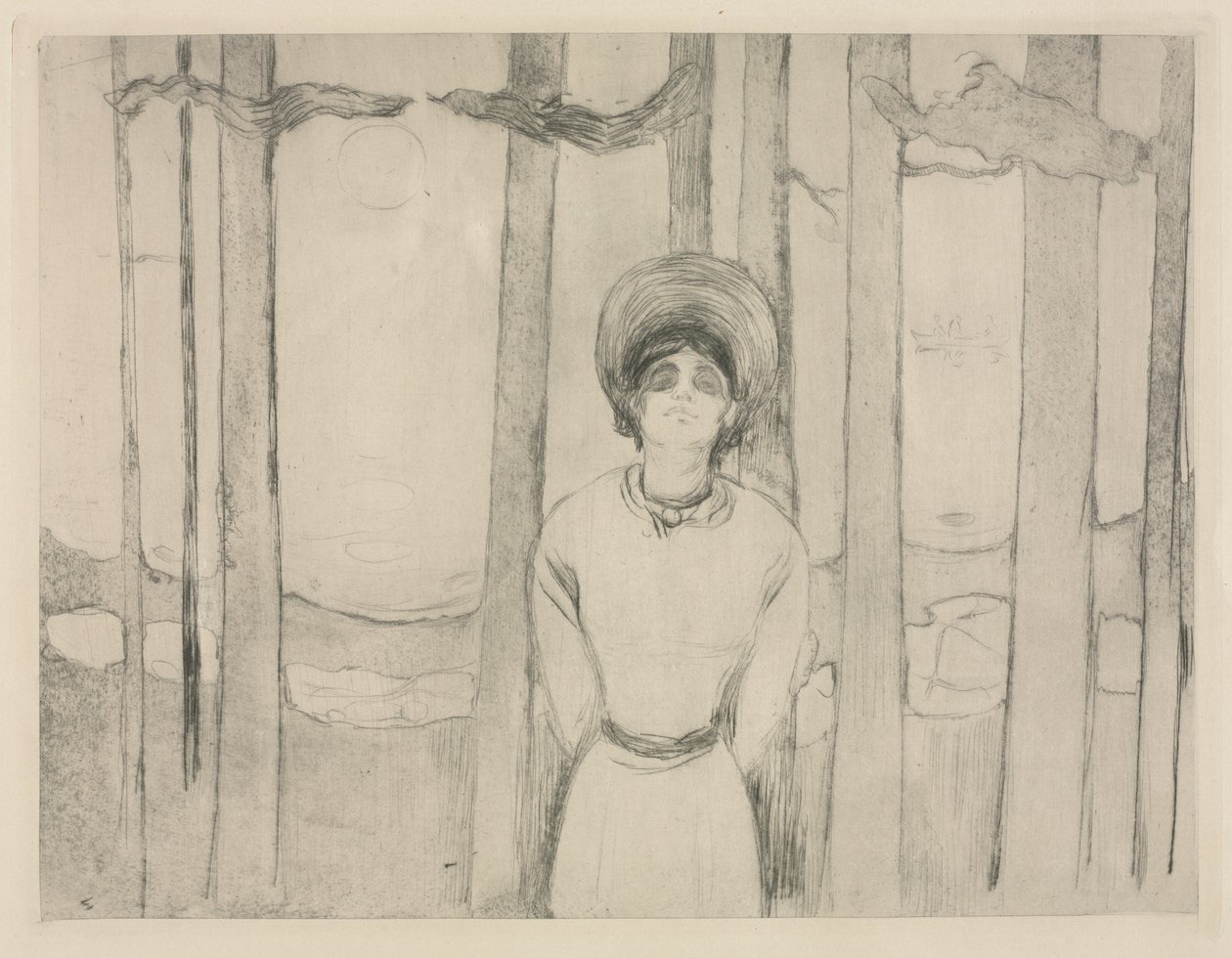 Noite de Verão  (The Voice) de Edvard Munch