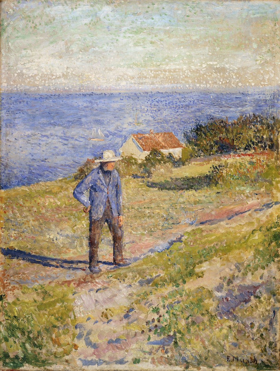 Verão em Asgardstrand, c.1890-1892 (óleo sobre tela) de Edvard Munch