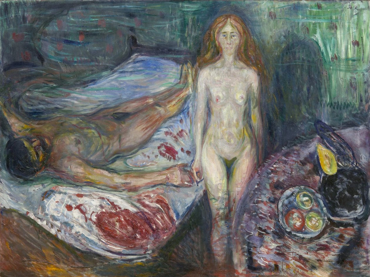 A morte de Marat de Edvard Munch