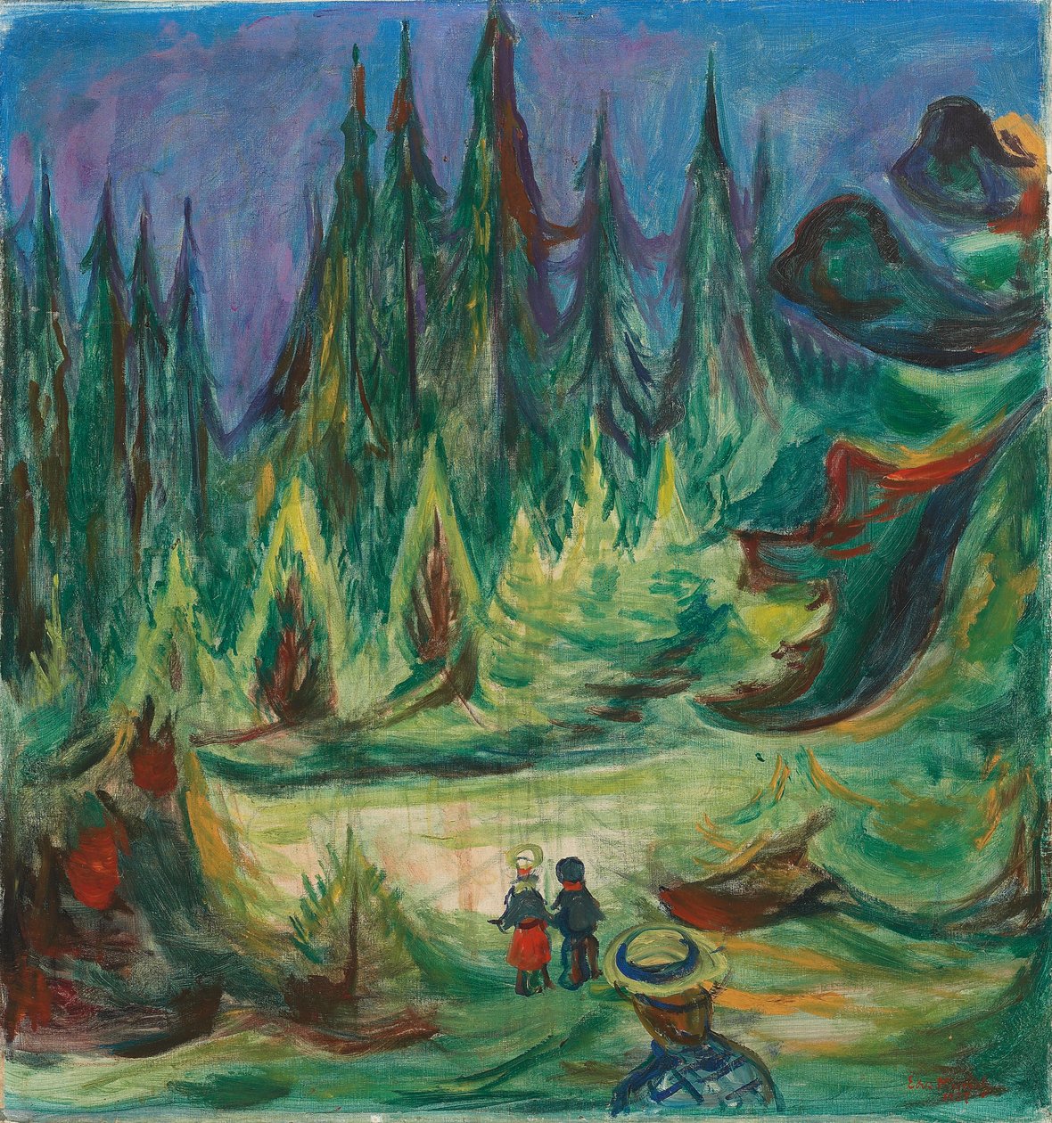A floresta de contos de fadas de Edvard Munch