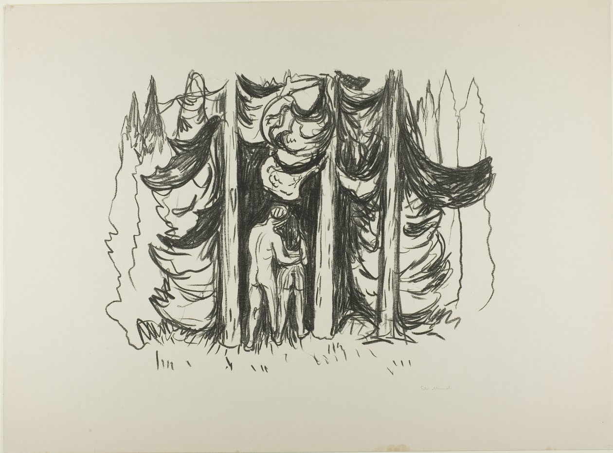 A floresta de Edvard Munch