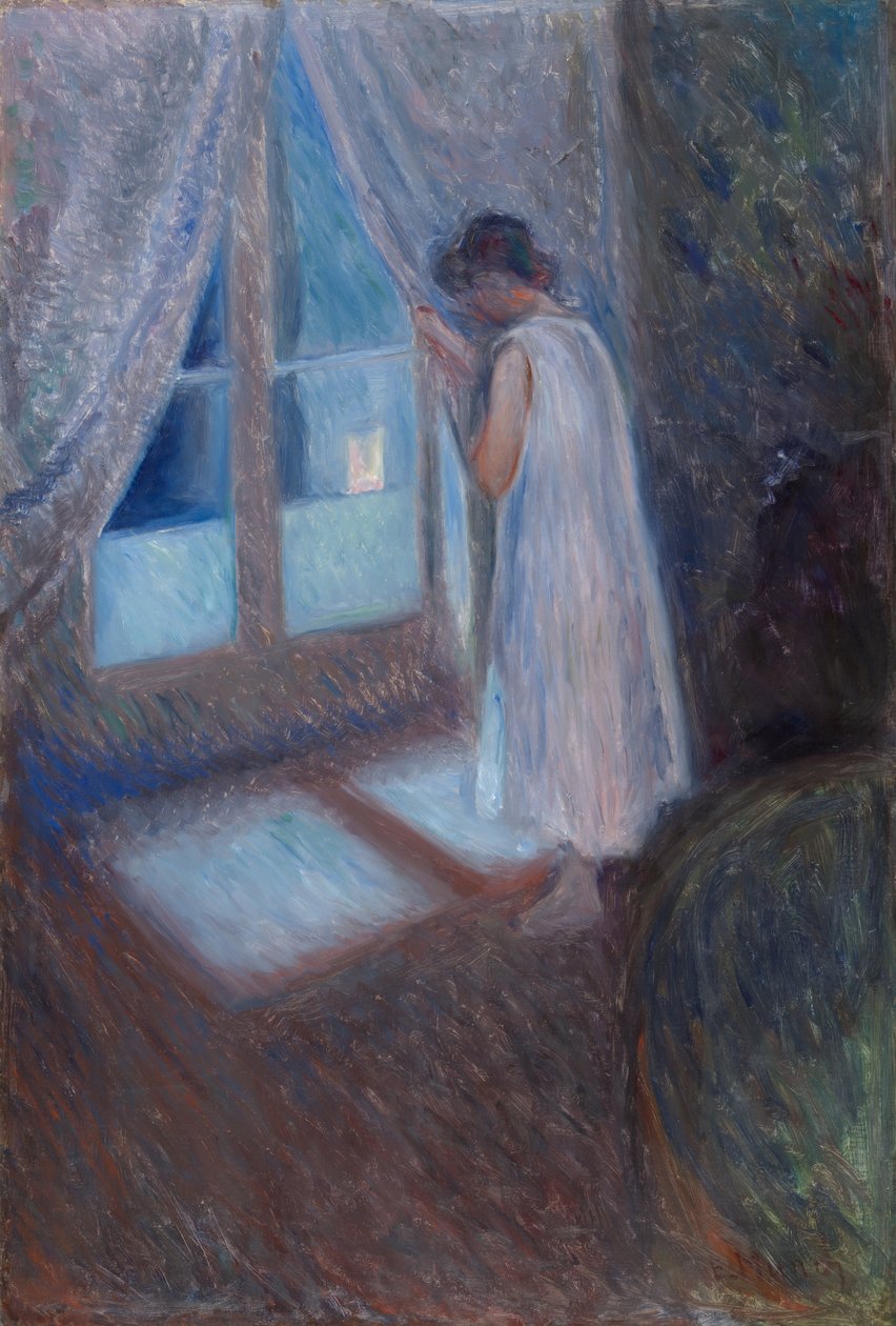 A rapariga à janela de Edvard Munch
