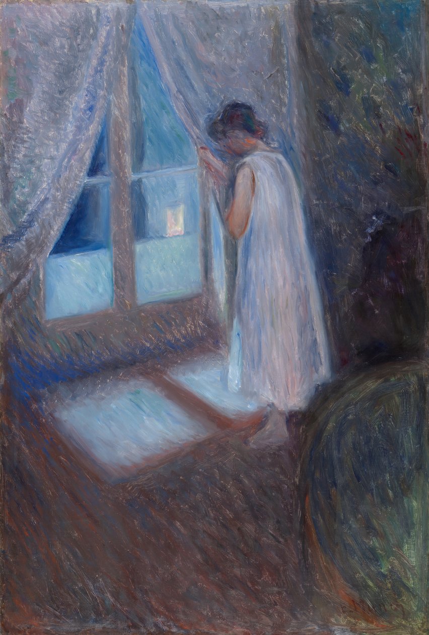 A Garota da Janela, 1893. de Edvard Munch