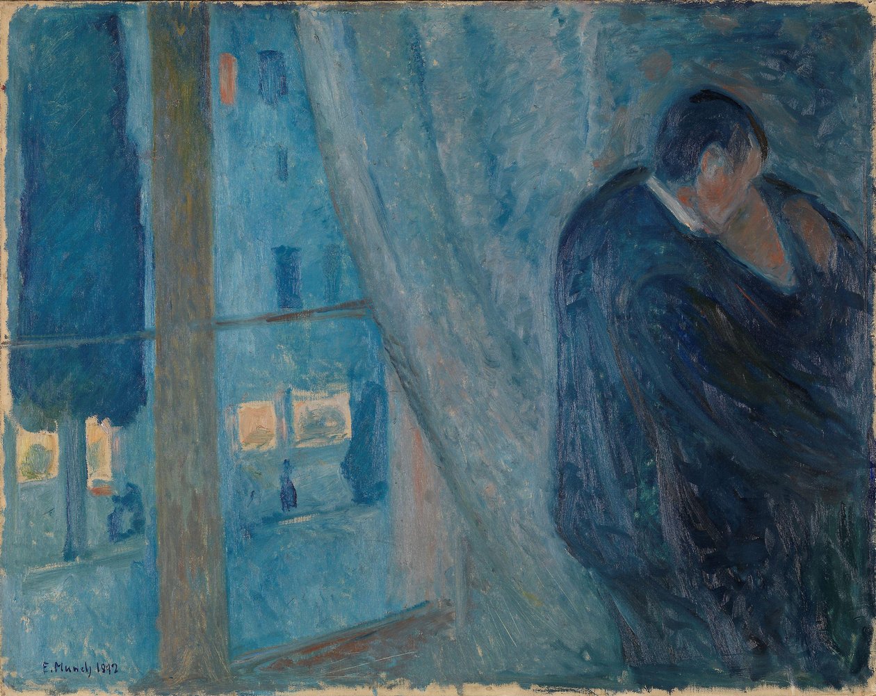 O beijo, 1892. de Edvard Munch