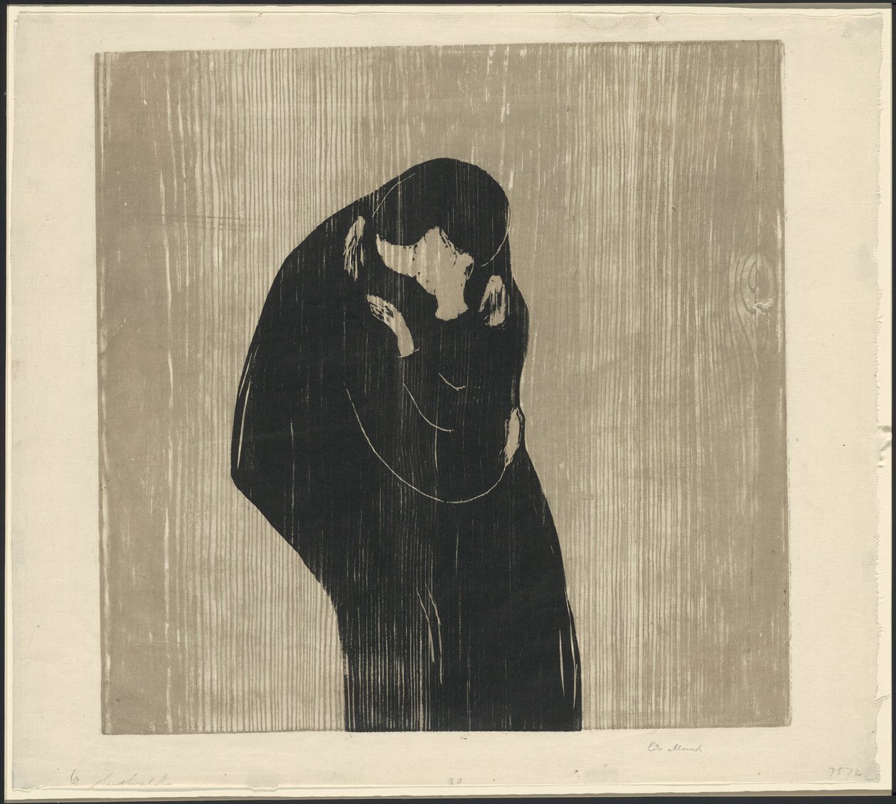 O beijo IV de Edvard Munch