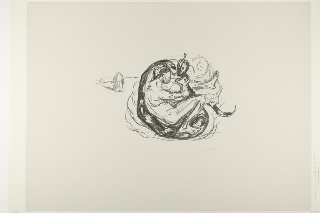 A serpente é morta de Edvard Munch