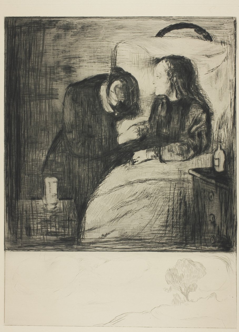 A criança doente de Edvard Munch