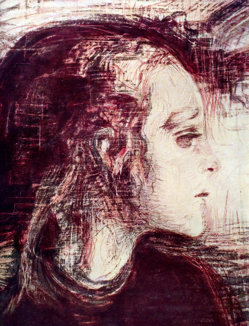 A menina doente, 1907 de Edvard Munch