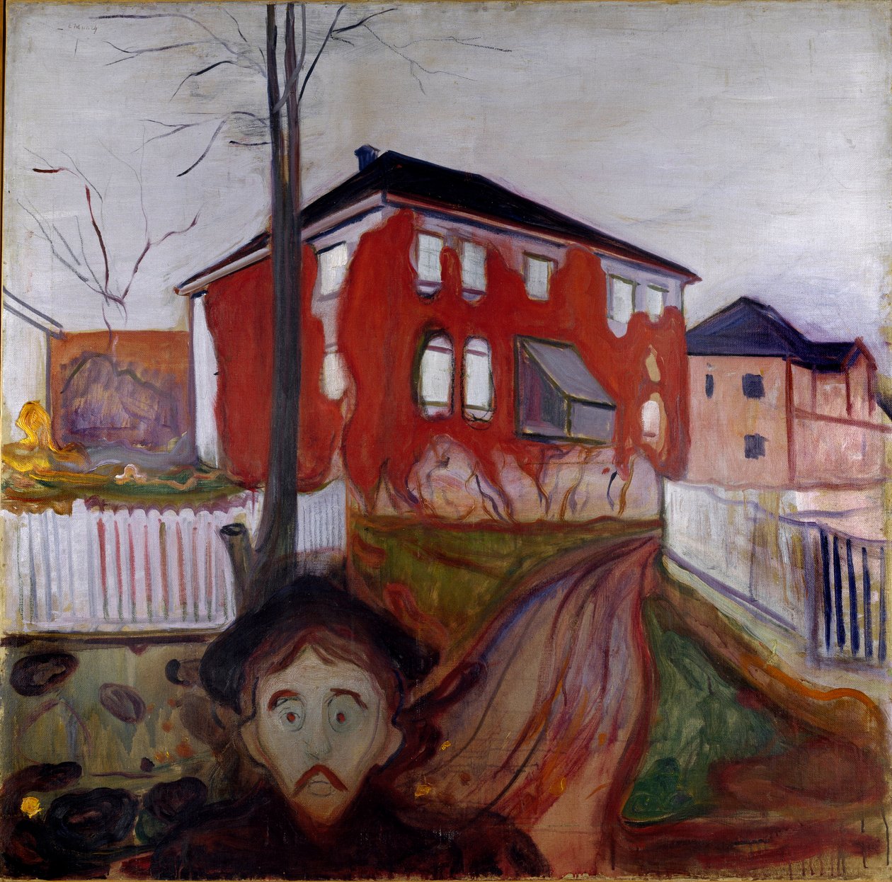 The Virgin Red Vine Painting by Edvard Munch (1863-1944) 1899-1900 Sun. 119,5x121 cm Oslo, Museu Municipal de Colecções de Arte Munch (Musee Munch) de Edvard Munch