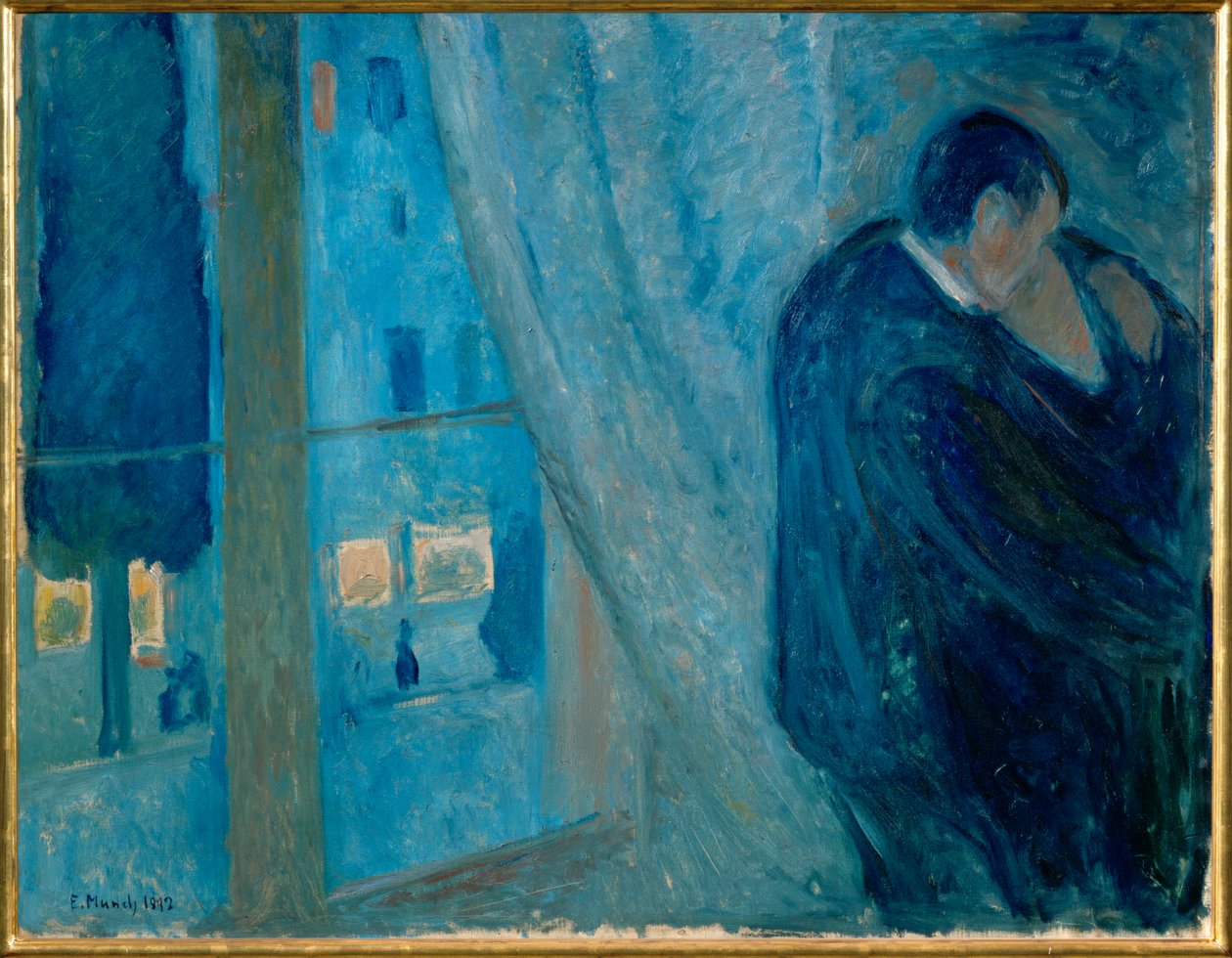 O beijo (óleo sobre tela) de Edvard Munch