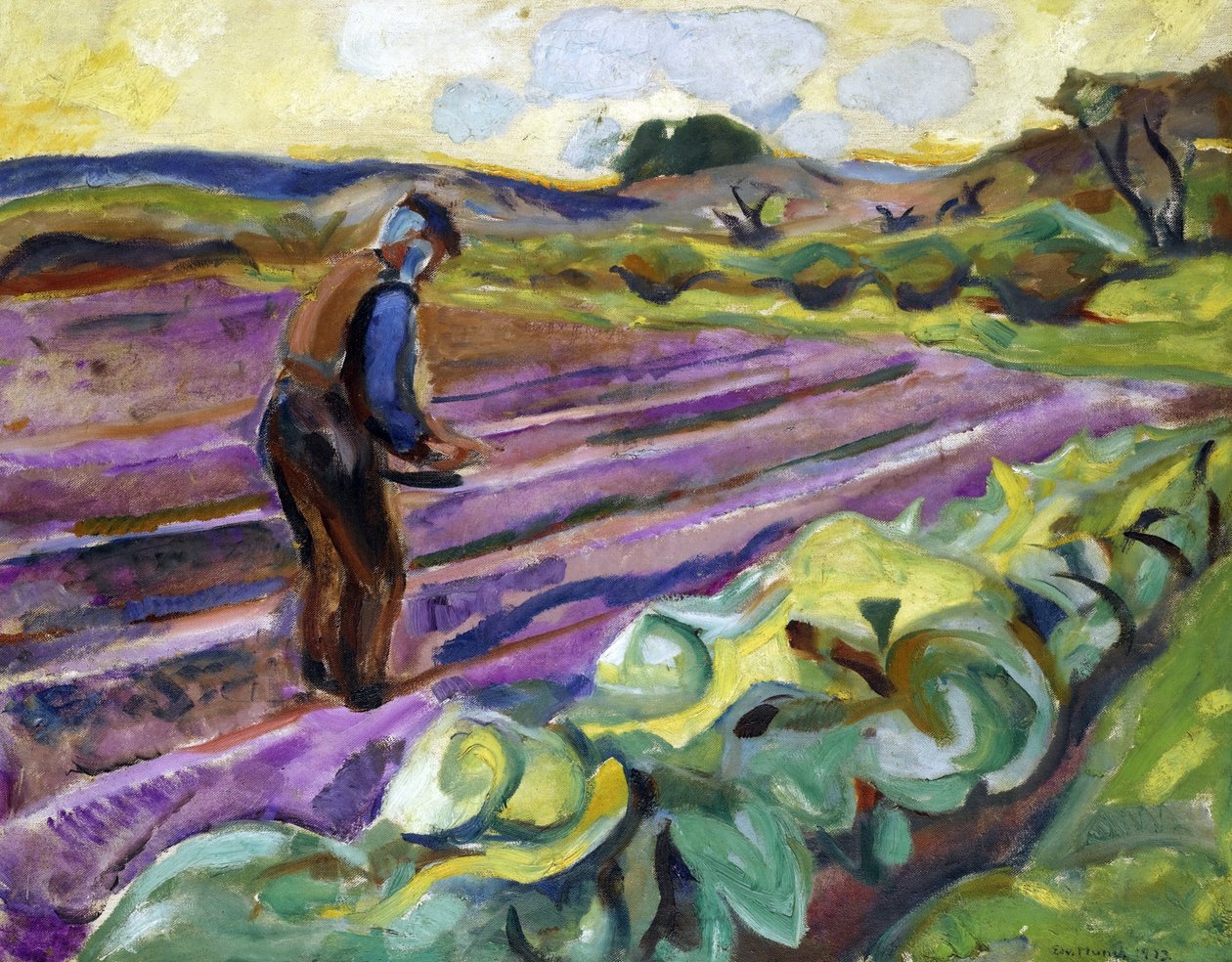 O semeador - Peinture de Edvard Munch (1863-1944) de Edvard Munch