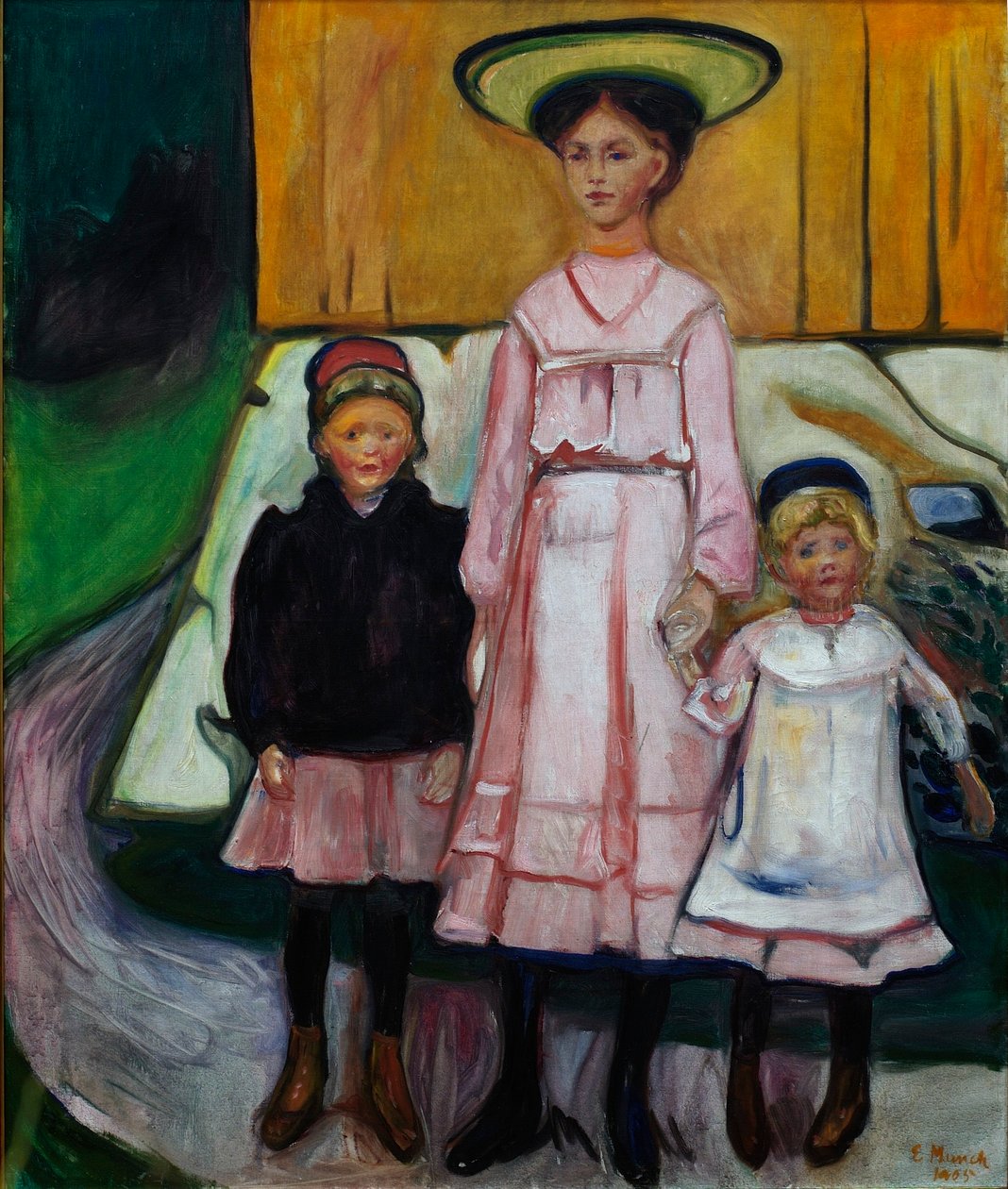 Três crianças de Edvard Munch