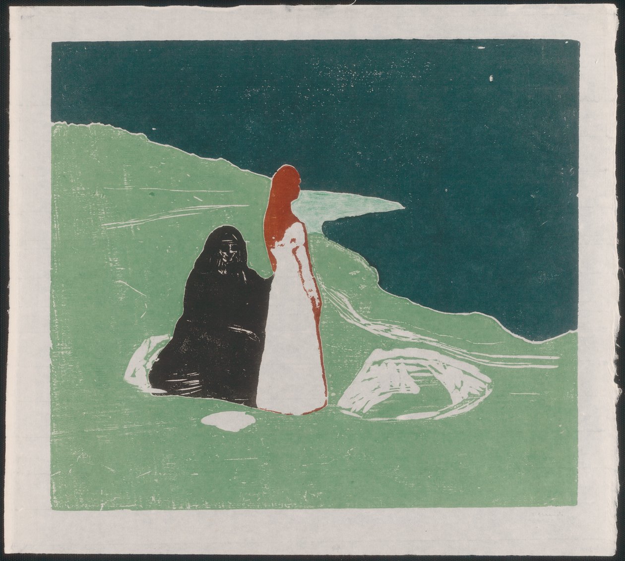 Duas mulheres na costa de Edvard Munch