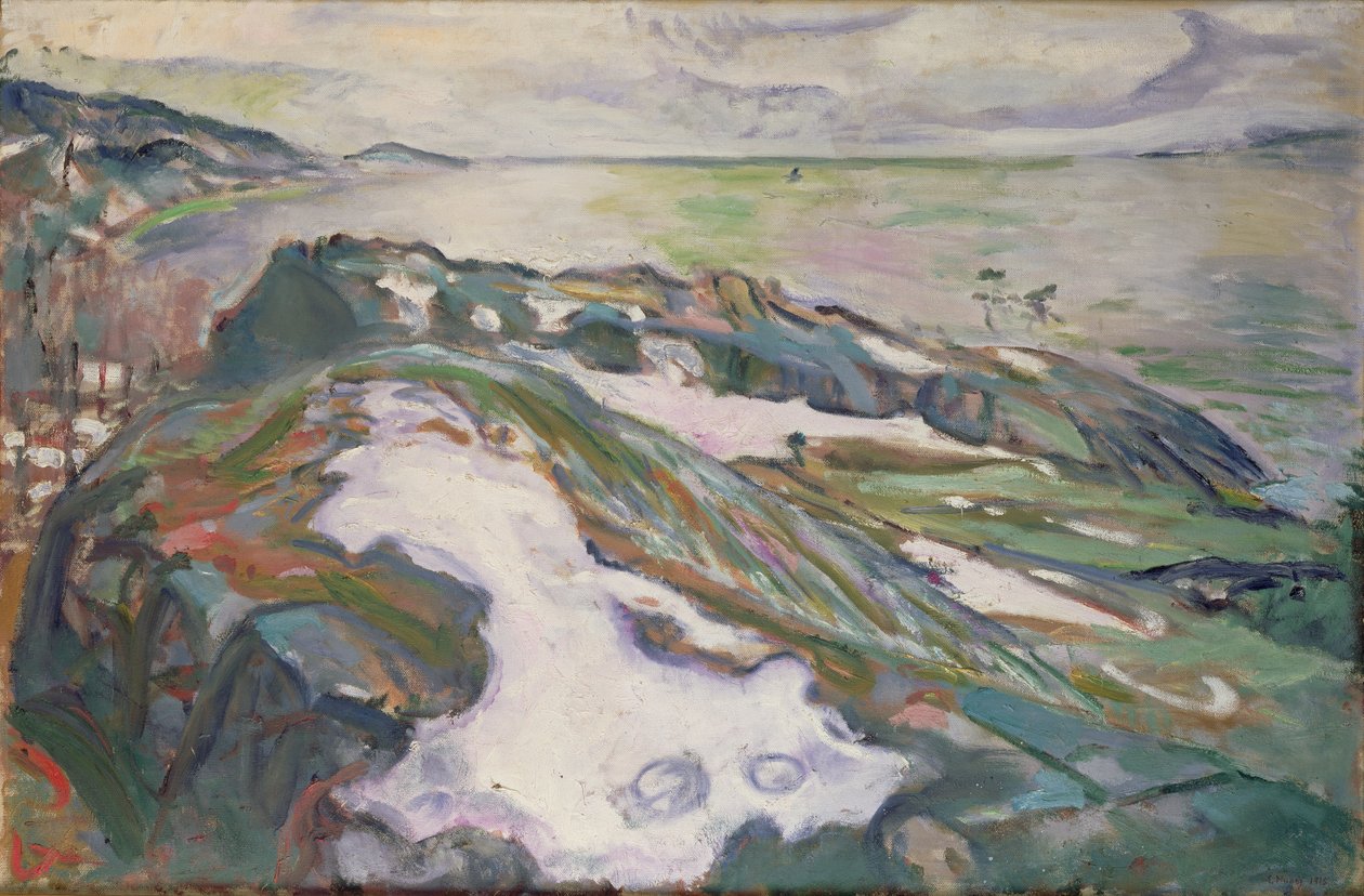 Paisagem de inverno de Edvard Munch