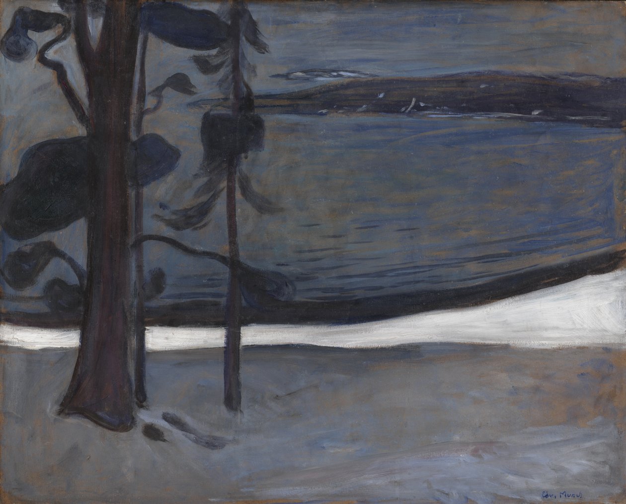 Inverno em Nordstrand de Edvard Munch