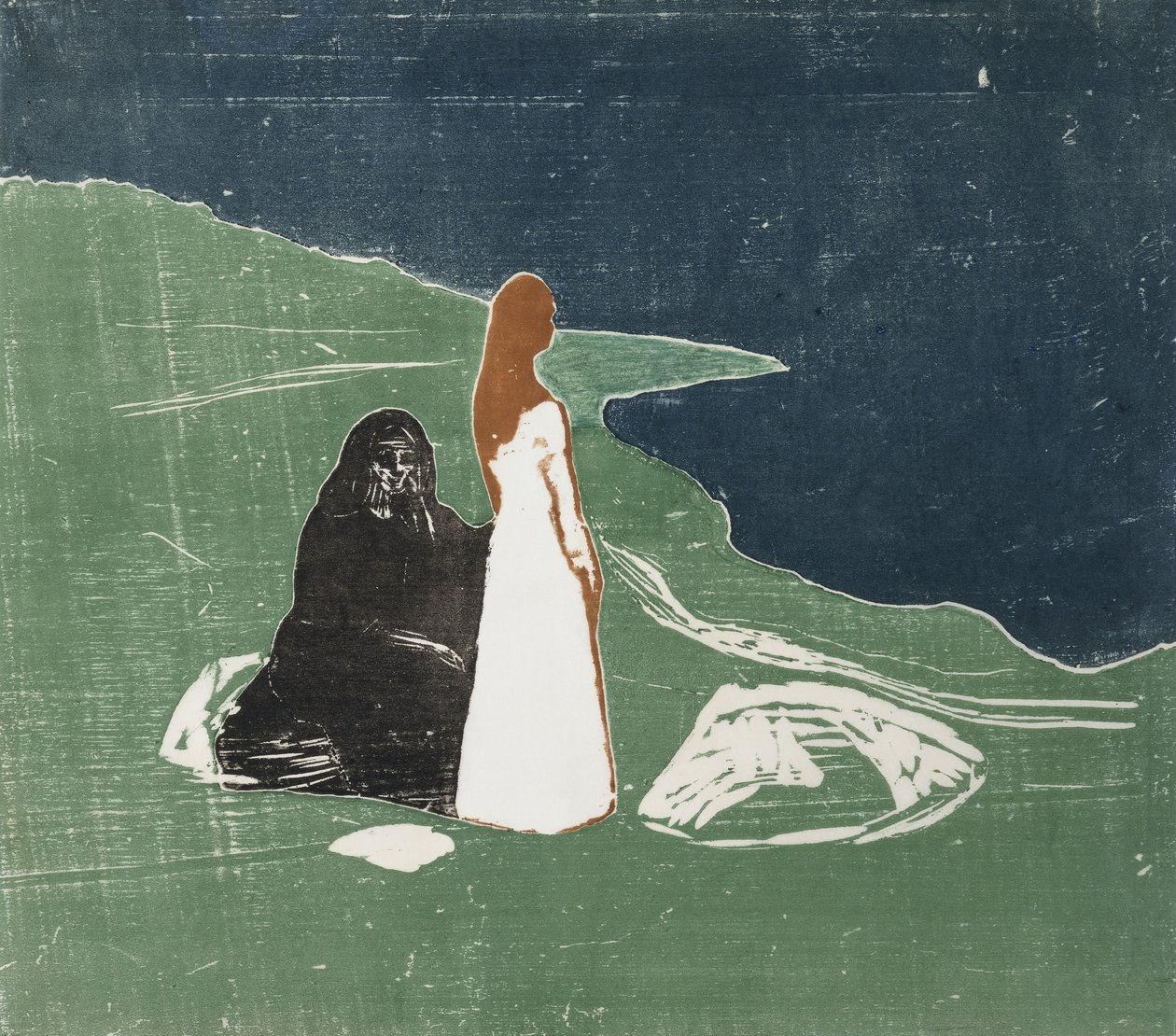 Mulheres no litoral; Mulheres à beira-mar de Edvard Munch