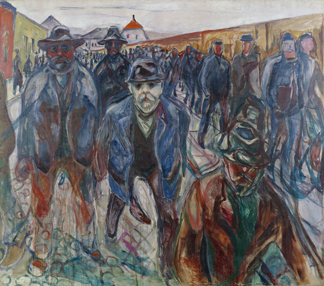 Trabalhadores a caminho de casa de Edvard Munch