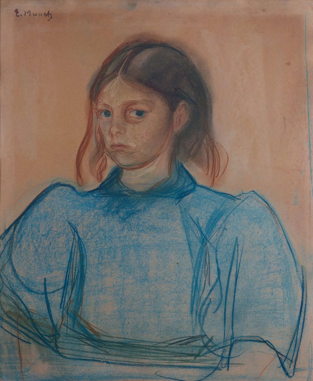 Jovem rapariga de verde de Edvard Munch