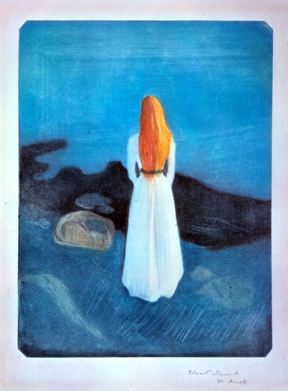 Jovem mulher à beira-mar, 1896 de Edvard Munch