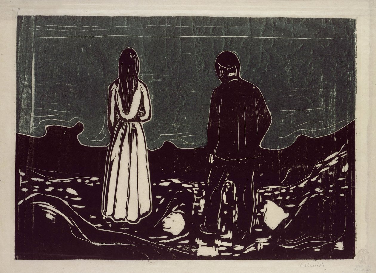 Duas pessoas (Os solitários) de Edvard Munch