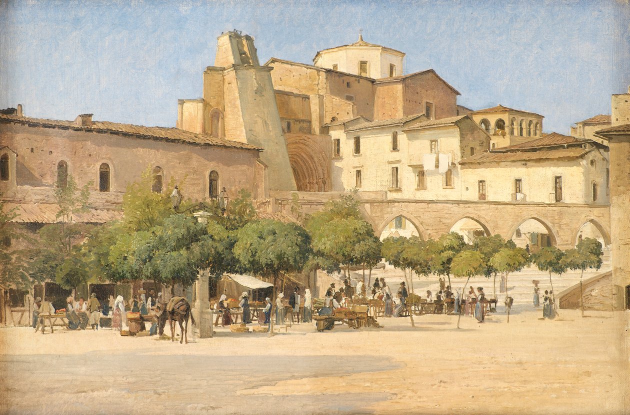 A praça em Sulmona de Edvard Petersen