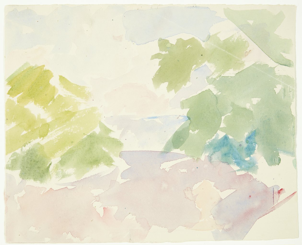 Estudo de cores para a imagem Langelinie de Edvard Weie